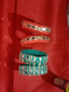Diwali Special Mirror Work Bangle