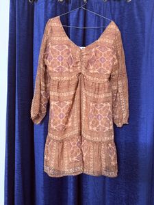Chic Printed Mini Dress