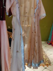 Ethnic Jacket With Laces Work