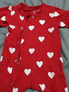 Cute Heart Romper And Combo