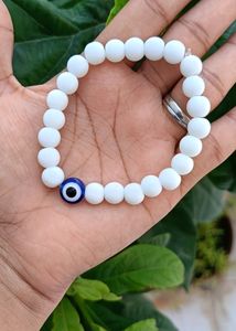 White Evileye Bracelet