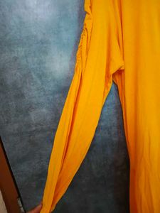 long mustard color t-shirt