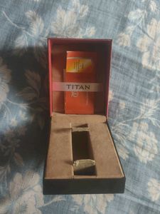 Titan Golden Analog Watch