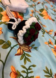 Handmade Crochet Flower Bouquet Charm