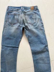 Vintage Zara Distressed Blue Denim Jeans