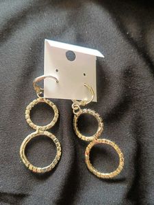 Sparkly Double Circle Earrings