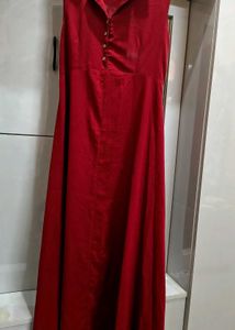 Elegant Red Maxi Dress
