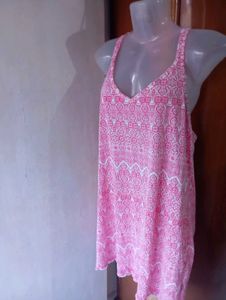 Pink Printed Nightgown