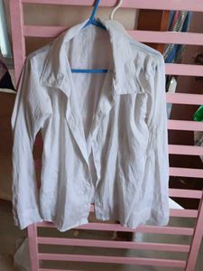 Classic White Button-Up Shirt