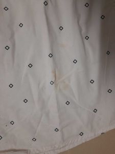 White Printed Casual Shirt