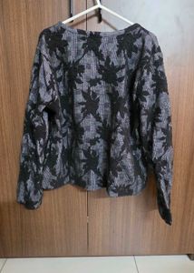 Floral Print Button-Up Cardigan