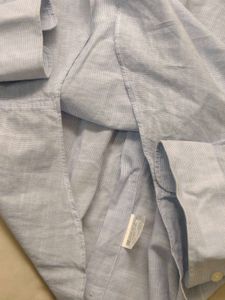 Men's Blue Striped Dress Shirt