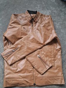 Zara Brown Faux Leather Jacket