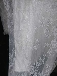 Elegant White Lace robe set