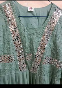 Elegant Mirror Work Kurta