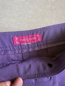 Purple formal straight Pants