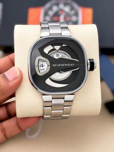 SEVENFRIDAY Black Metal Watch