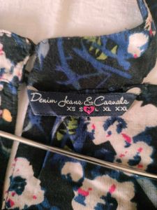 Floral Print Top with Bell Sleeves