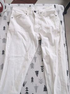 Classic White Denim Jeans