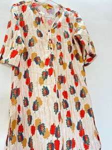 Global desi Orange Kurta Set