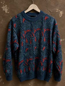 Corsieri Italian Blue Knit Sweater