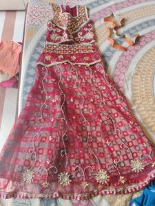 Embroidered Red Lehenga Choli
