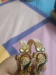 Elegant Peacock Design Bangles Set
