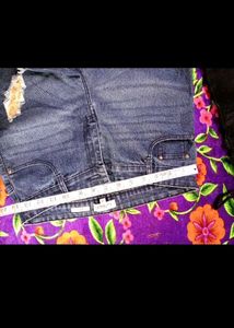 2 new Denim Shorts with freebai 1