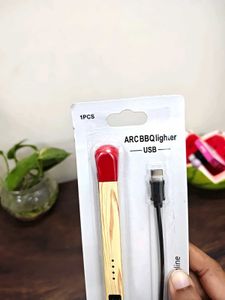 USB Arc Wooden Matchstick  Electric Lighter
