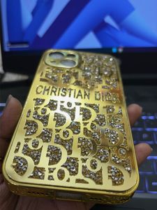 Luxury Gold Christian Dior Phone Case