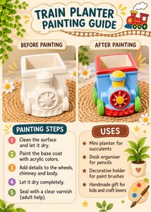 DIY Train Planter Kit