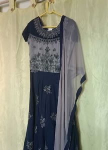 Embellished Navy Blue Lehenga Choli