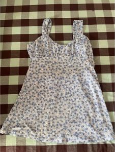 Cute Floral Print Mini Dress