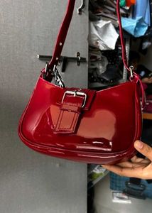 Glossy Red shoulder bag