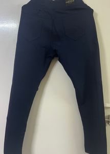 Navy Blue High-Waisted Activewear Leggings