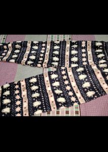 Cozy Snowflake Print winter sweater lower set