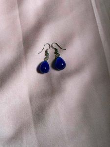 Cobalt Blue Teardrop Earrings
