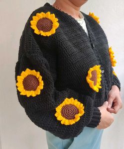 Sunflower Crochet Cardigan