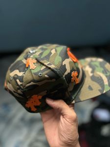 Camo chrome hearts cap
