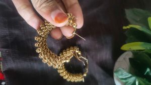 Boho Beaded Hoop Earrings