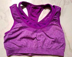 Purple Sports Bra