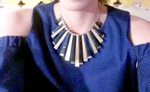 Poco Half Cape Style Blue Top