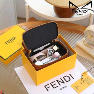 FENDI**FF MONOGRAM QUILTED VANITY NAPPA BAG*