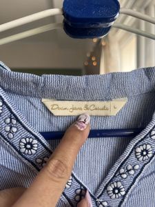 DJ&amp;C Embroidered Top