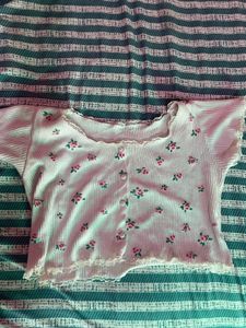 cute crop white top