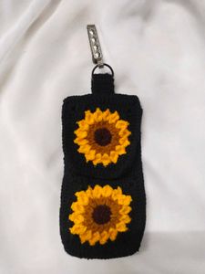 Crochet Sunflower Pouch