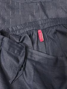 Elegant Navy Blue Kurta Set