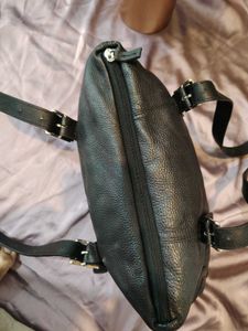 Black Leather Shoulder Bag