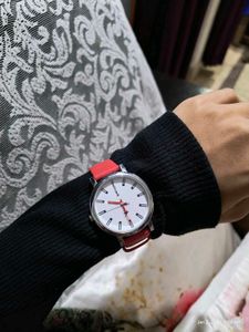Fastrack Women's Watch - Red Leather