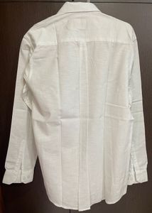 H&amp;M White Pure Linen Shirt